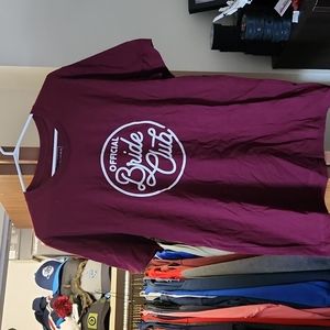 Official Bride Club Burgundy Tshirt